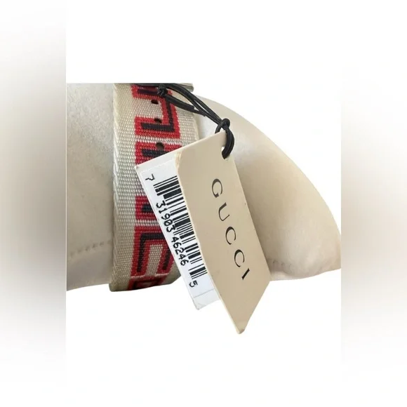 Gucci G-Timeless 38mm White/Red/Blue Unisex Watch.Model Number YA1264071 NWT